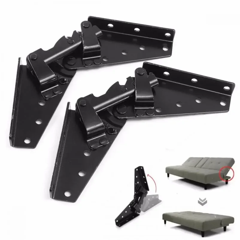 2Pcs 3-Position Adjustable Hinge Mechanism Angle 230x70mm for Sofa Bedding Furniture - Home Improvement Accessory