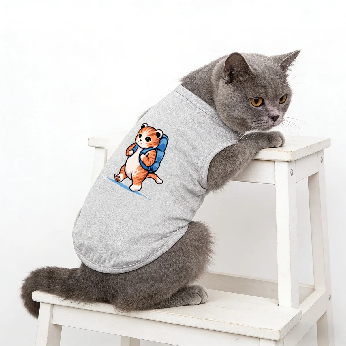 1pc Cute Cartoon Printed Pet Vest for Spring and Summer, Thi