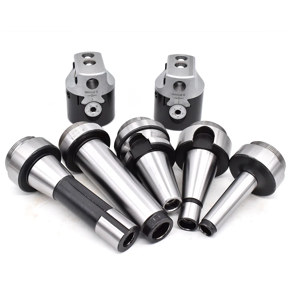 Imagem -02 - Cabeça de Perfuração Áspera para Máquina Cnc Suporte de Ferramentas Peças de Torno de Fresagem Mt2 Mt3 Mt4 C20 C25 Nt30 r8 Nt40 f1 12 50 mm