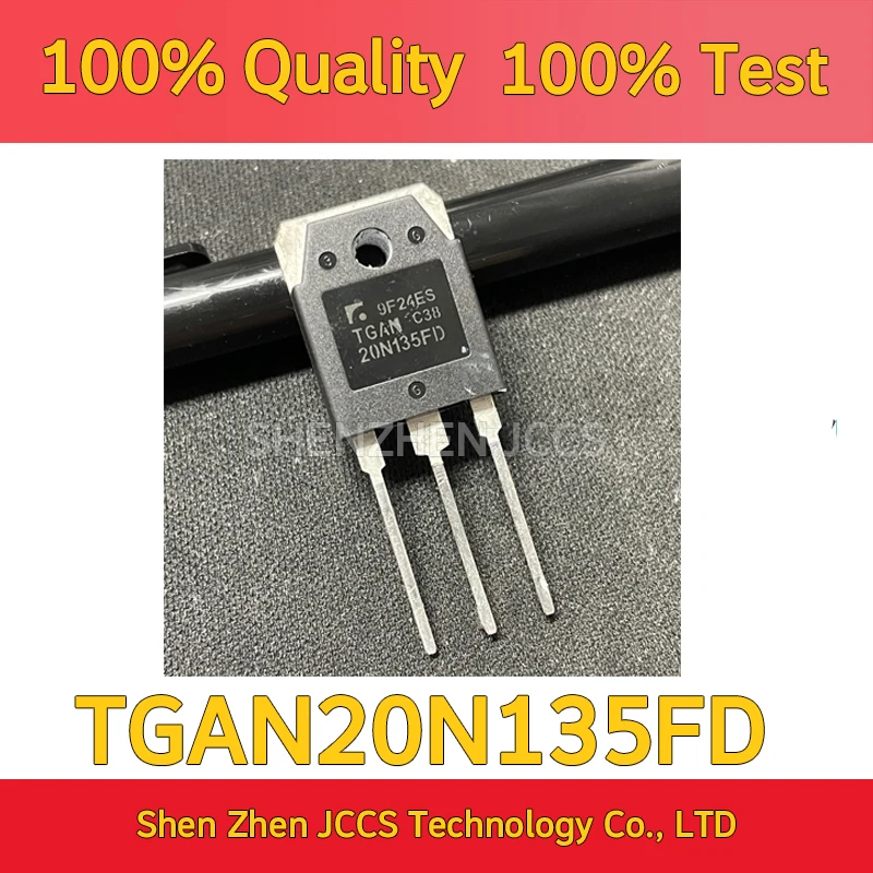 10pcs/lot Used TGAN20N135FD 20N135FD TO-3P 1350V 20A In stock