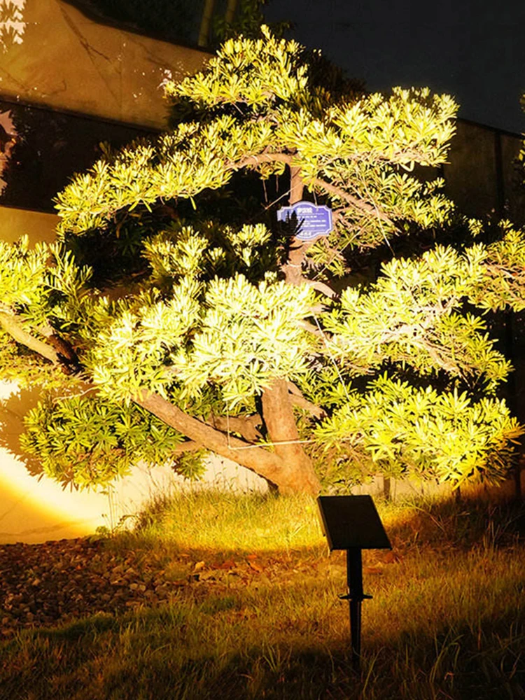 Lumière solaire de chemin projecteurs extérieurs voie lampe à LED lampe d'éclairage de paysage étanche pour la décoration de jardin allée de cour