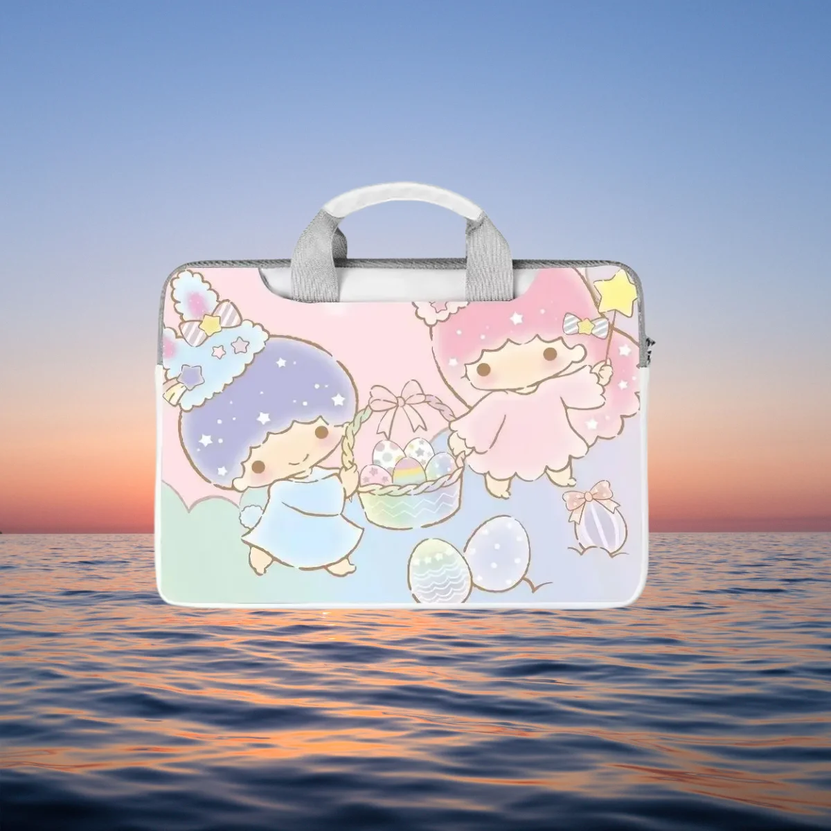 

Cartoon Hello Kitty Kurome Gemini Laptop Bag 12 13 14 15 15 16 Inch Laptop for Macbook Computer Handbag Storage Bag Holiday Gift