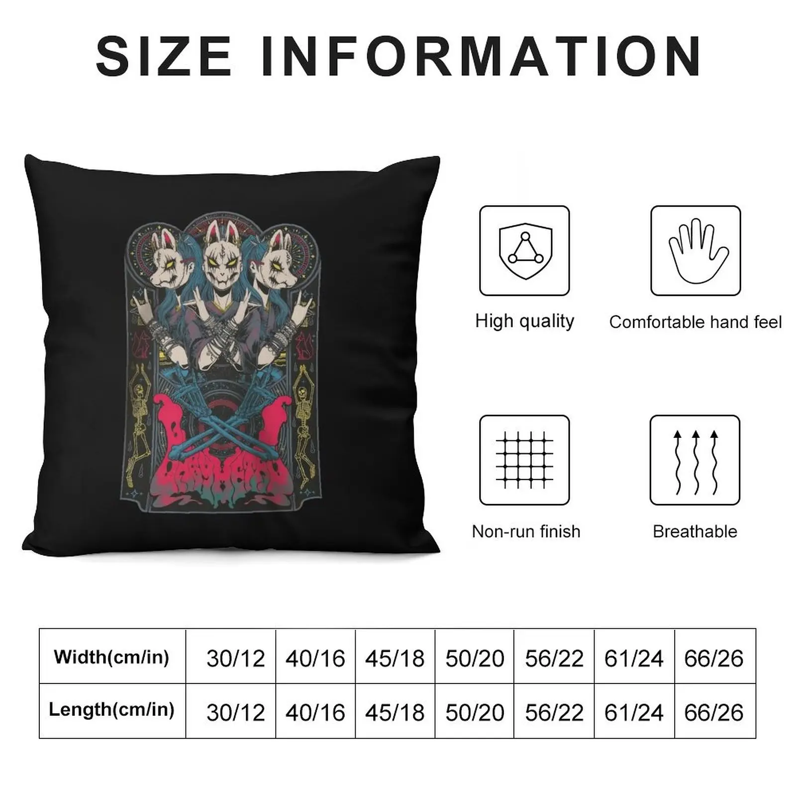 Babymetal Tour Throw Pillow Decorative pillowcase Cushions Cover Luxury Sofa Cushions pillow