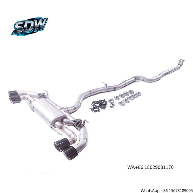 Titanium Catback Exhaust for  Giulia Stelvio 4C Tonale Performance Valvetronic Muffler Pipe System
