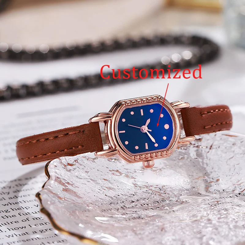 

Vintage Wine Barrel Shaped Women's Square Quartz Watch Fashionable Elegant Customizable Feminine Style 2025