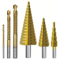 6Pcs Step Drill Bits Saw Drill Set HSS Titanium Milling Cutter for Woodworking Metal Core Hole Opener 4-12 4-20 4-32mm 3 6 8mm