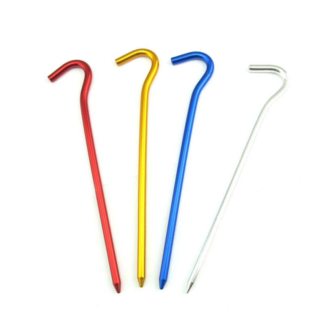 

8 Pcs Outdoor Tent Floor Nail Accessories Heavy Duty Garden Stakes Pegs Hard Ground