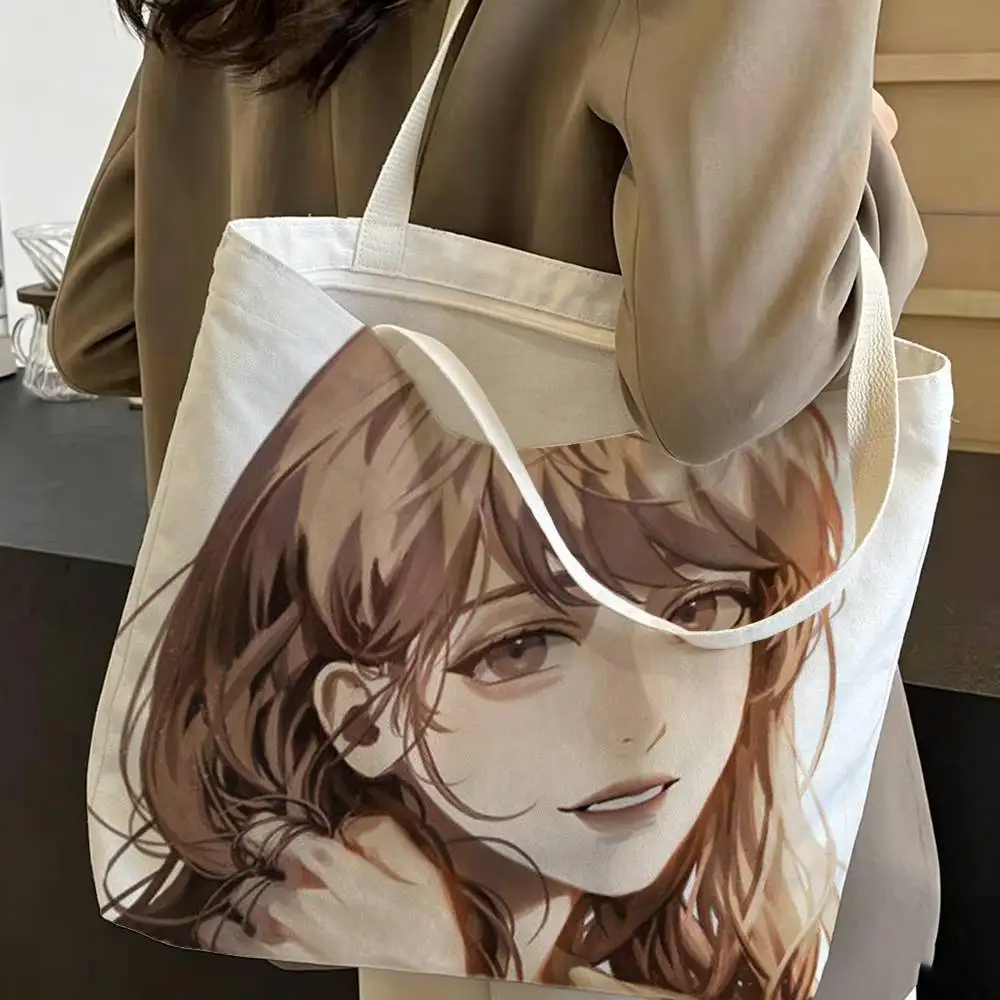 Y-Yoo Sangah ORV O-Omniscient Reader Canvas Tote Bag Spacious Durable Shoulder Bag with Closure and Classic Perfect for Work