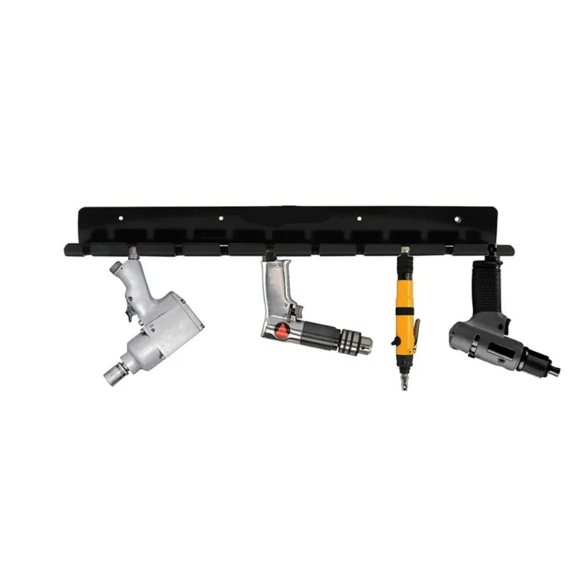 

Pneumatic tool rack for enclosed trailer garage store can hold 10 pneumatic tools