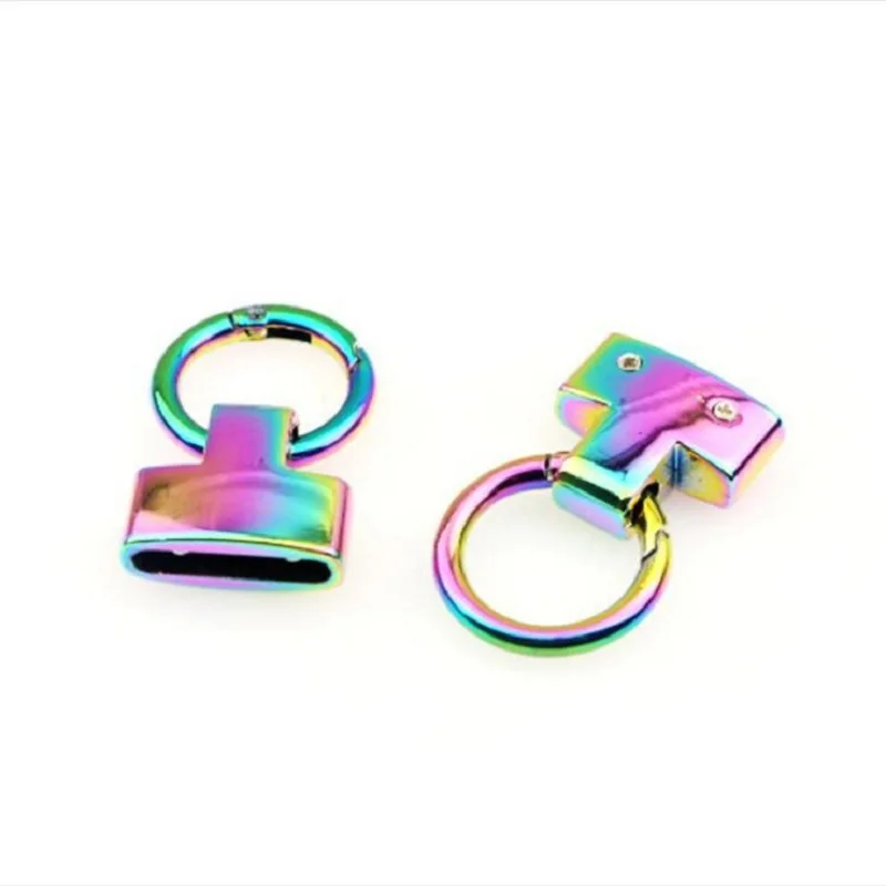 

10pcs/50pcs luggage handbag hardware accessories high-grade color spring ring buckle hanging clock car key connection buckle