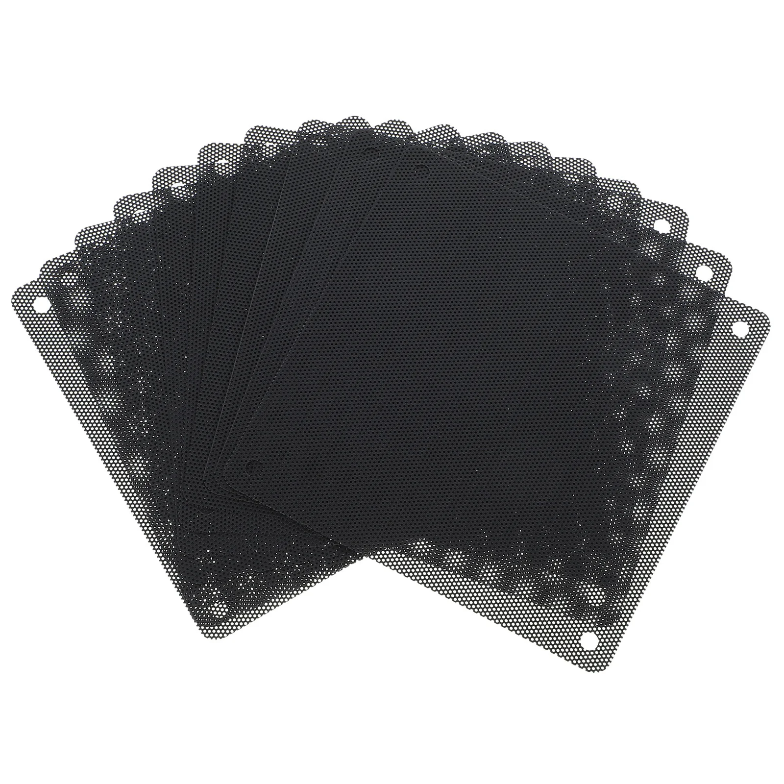 10Pcs Pc Mesh Filter Computer Lüfter Staub Abdeckung Einfach Installieren Atmungsaktive Filter Fan Abdeckung Computer Kühler Filter