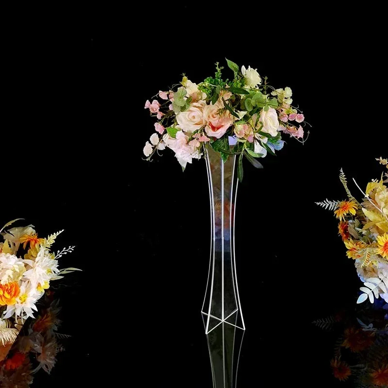 

Acrylic Vases for Wedding Centerpiece, Luxury Table Vase, Road Lead Flower Rack for Party, Home and Hotel Decoration, 25PCs