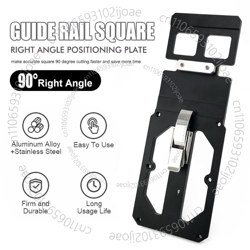 Woodworking Electric Circular Saw Track Saw Right Angle Positioning Board Rail Saw Right Angle Ruler Matching TS55/TS75 Rail