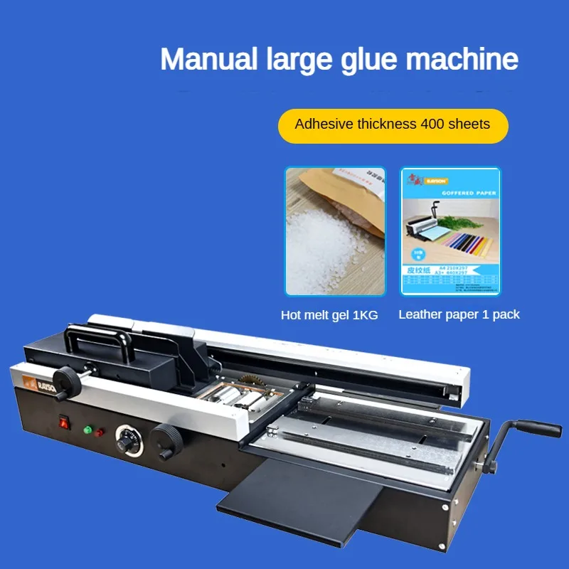 

WD-40A Электрическая машина для переплета Настольная книга с термоплавким клеем Идеальная машина для переплета клея Ручная машина для переплета клея