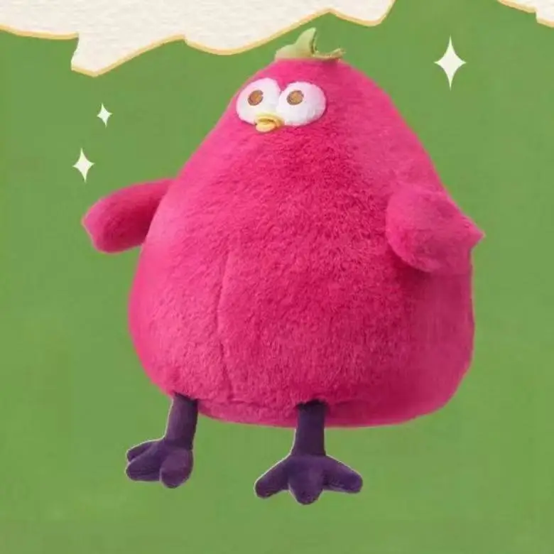 25/30cm Najnowsza pluszowa lalka w kształcie bakłażana, kurczaka i gitary, ręcznie robiona, kreskówkowa, anime, urocza poduszka, prezent urodzinowy dla dzieci.