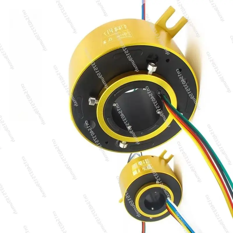 Conectix 3000V 2/4/6/8/12 Channel Conductive Slip Ring Through-hole Hollow Collector Ring Rotary Line Joint for Power Transmissi