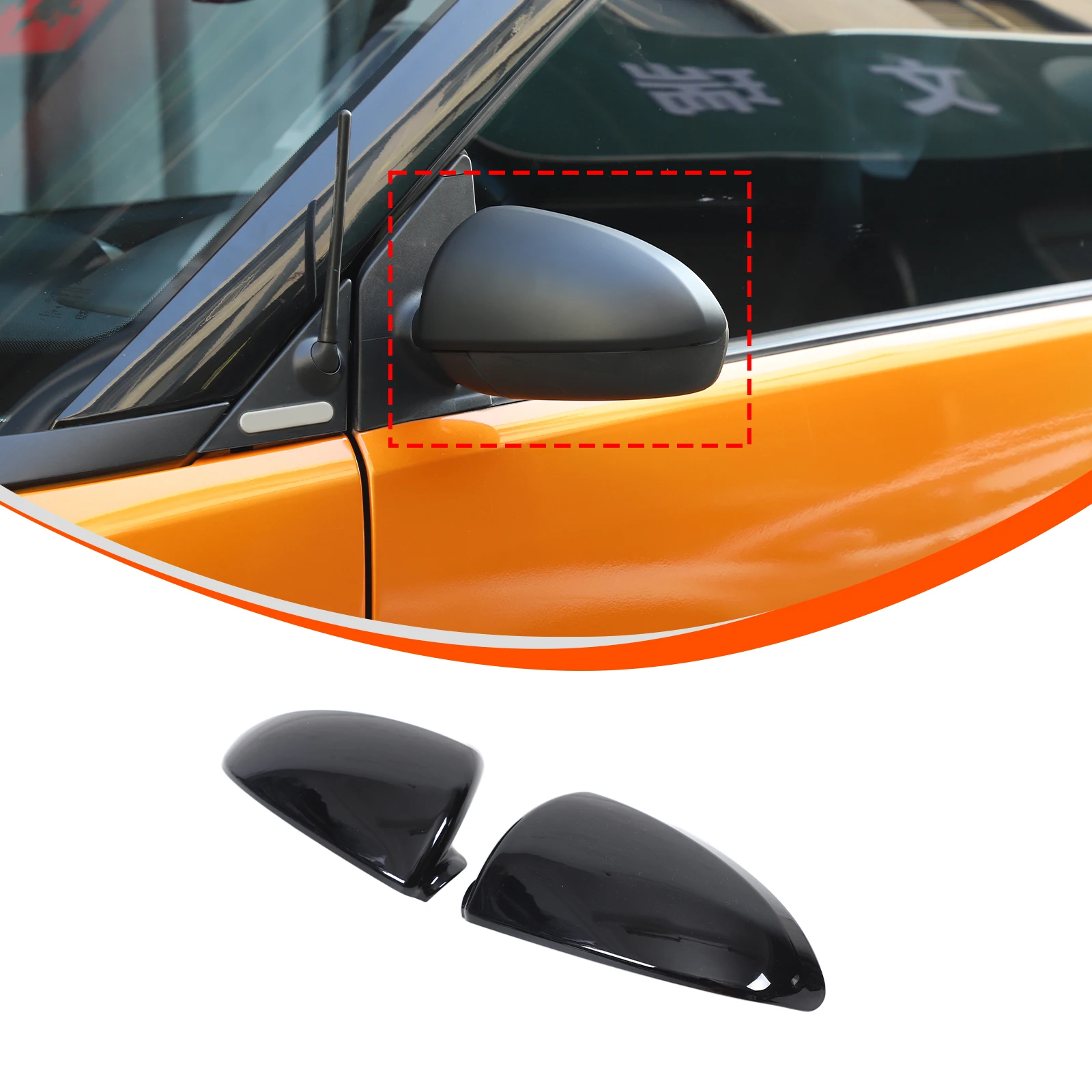 

Чехол из АБС-пластика для 2009-2015 Benz Smart, наружные зеркала, автомобильные внешние аксессуары