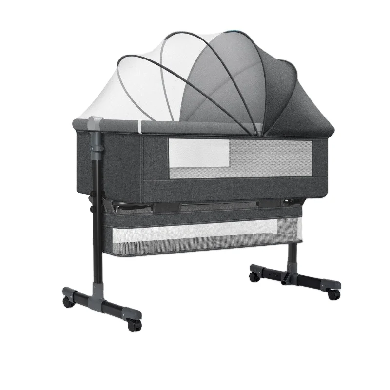 

Baby Crib 1 Piece Large Foldable Baby Crib Baby Crib with Drawers