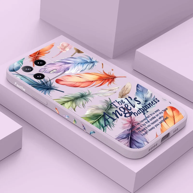 Funda de teléfono de Ángel colorida para Xiaomi Mi 15 14 14T 13 13T 12 12X 12T 12S 11 11T 10 10T 9 9T Pro Lite cubierta de silicona líquida