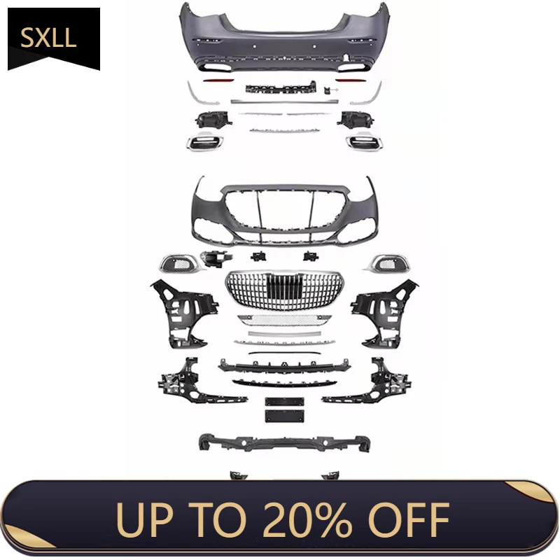 SクラスW223用SXLL、マイバッハボディキットへのアップグレード、W223改造用マイバッハバンパー、バンパースラウンド