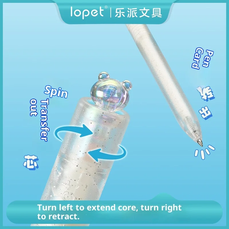 Lopet 8/مجموعة أقلام حبر جل ملونة 0.8 مللي متر أكريليك تدوين علامات ، الدب الصغير تويست لون اللوحة الكتابة على الجدران كتيبات القرطاسية