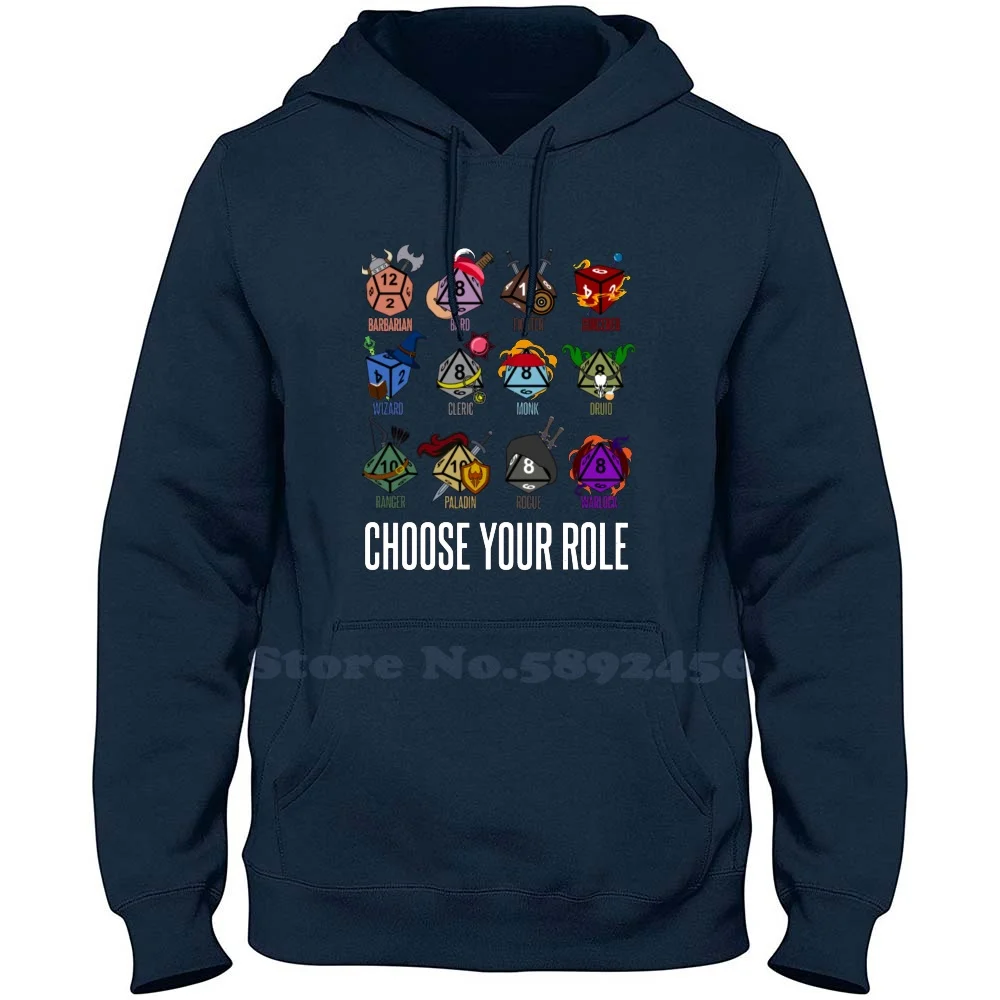 And Dragons T-Shirtd&D Character Class Hit Dice 100% Pure Cotton Hoodie And Dragons T Shirtd D Character Class Hit Dice