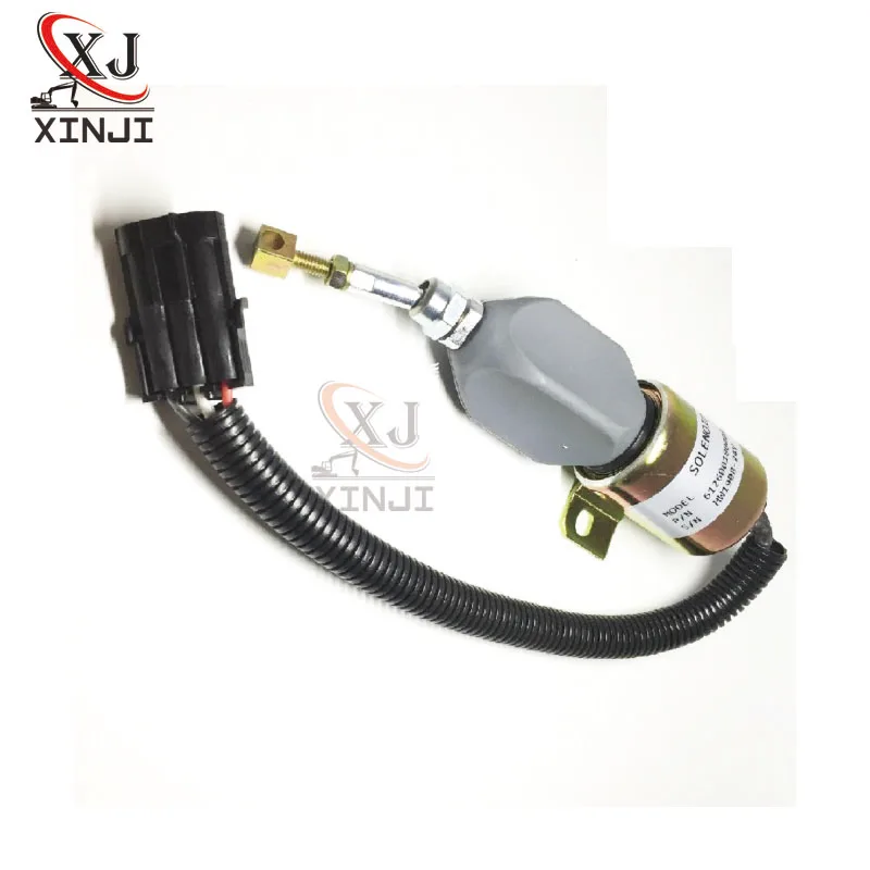 Shutdown Solenoid 612600180008 1752ES 24E7UC3B1S7 1752ES 12E7UC3B1S7 For 24V  12V Excavator Engine Parts