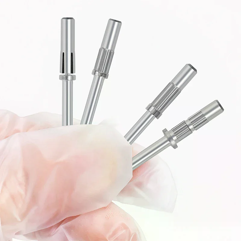 1 個 3.1 ミリメートルマンドレルビット爪用ステンレス鋼サンディングバンドマニキュア用サンドペーパーリングホルダー 3/32 ネイルドリルアクセサリー