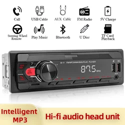 New 1 DIN Car MP3 Player Car Radio Stereo Player Digital Bluetooth5.0 Al voice FM Music USB with Remote Control Dash AUX Input