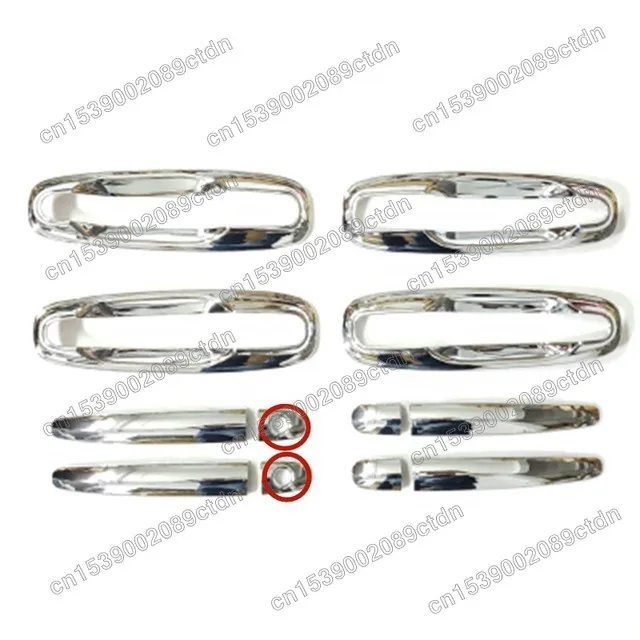 For Chevrolet Optra Lacetti Daewoo Nubira 2005 2006 2007 2008Chrome Exterior Door Handle Cover Door Handle Bowl Trim Car Styling