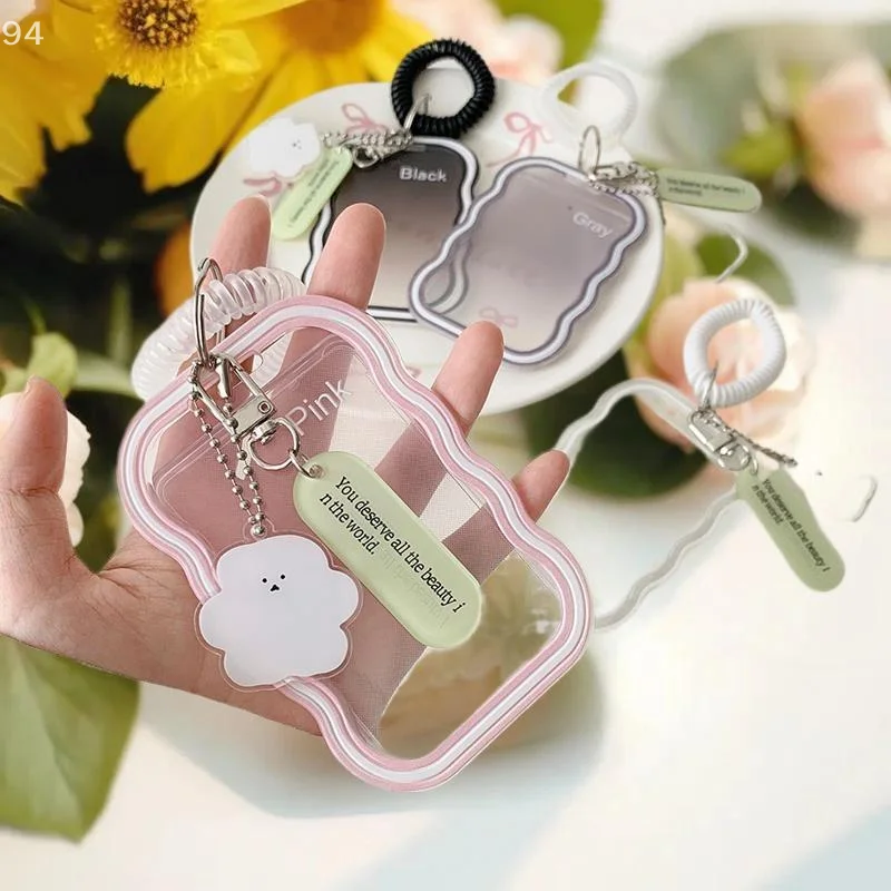 Sturdy Silicone Idol Image Holder with Elastic Pendant; Keychain-Attached Bag Charm Photo Cover