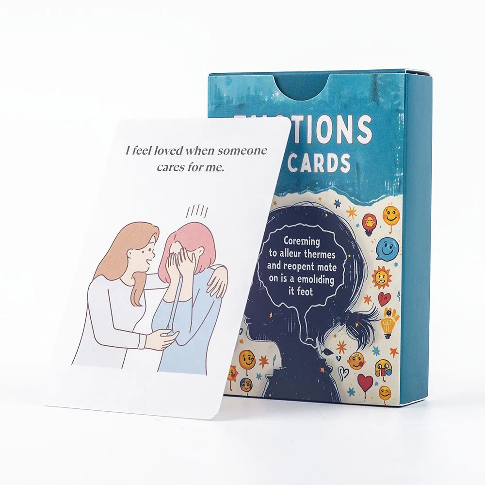 110 cartes d'émotions outil de reconnaissance et d'expression émotionnelle jeu d'apprentissage des sentiments amusants pour enfants et adultes cartes de jeu de société