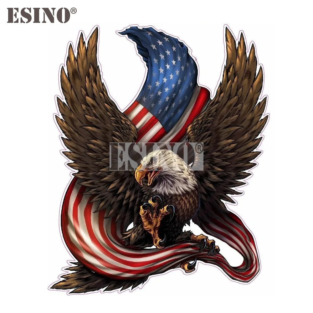 Car Styling Strong America Eagle Decorative Cartoon PVC Painting Car Body Decal Waterproof Sticker Pattern Vinyl