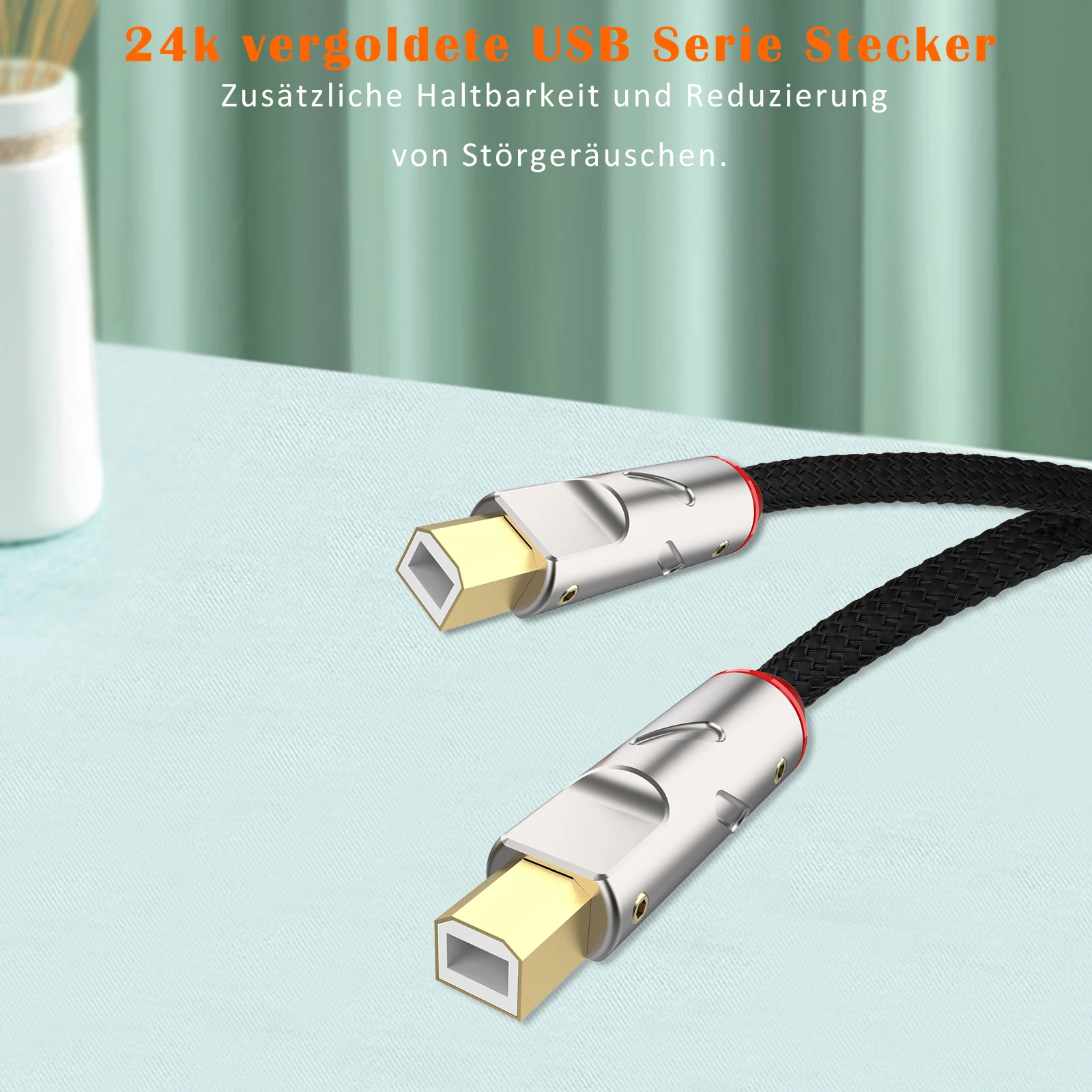Monosaudio A51/B51HI-END USB2.0 USB Plug Connector Type A B HiFi DIY DAC USB Cable 24K Gold Plated Bronze
