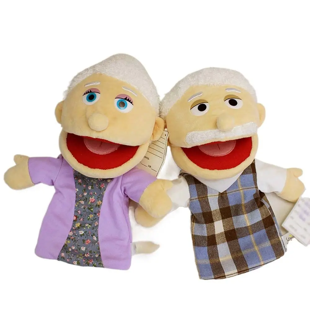 Playhouse marioneta de mano padre madre almohada juguetes de peluche marioneta de mano muñeco de peluche marioneta de juguete de peluche familia marioneta muñeca de mano