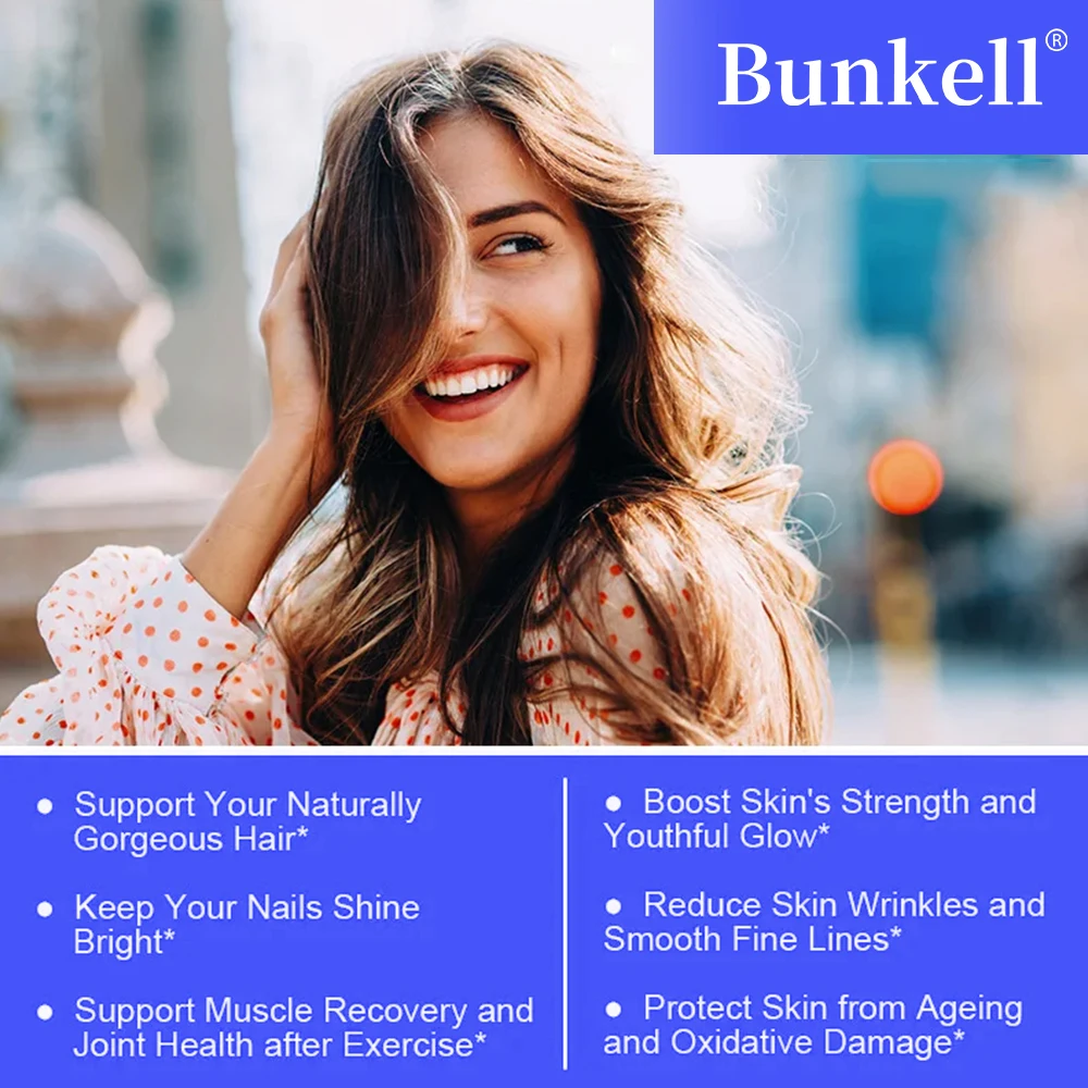 Bunkell Marine Collagen - Supports Joints, Hair, Skin, Nails, Cartilage and Overall Health