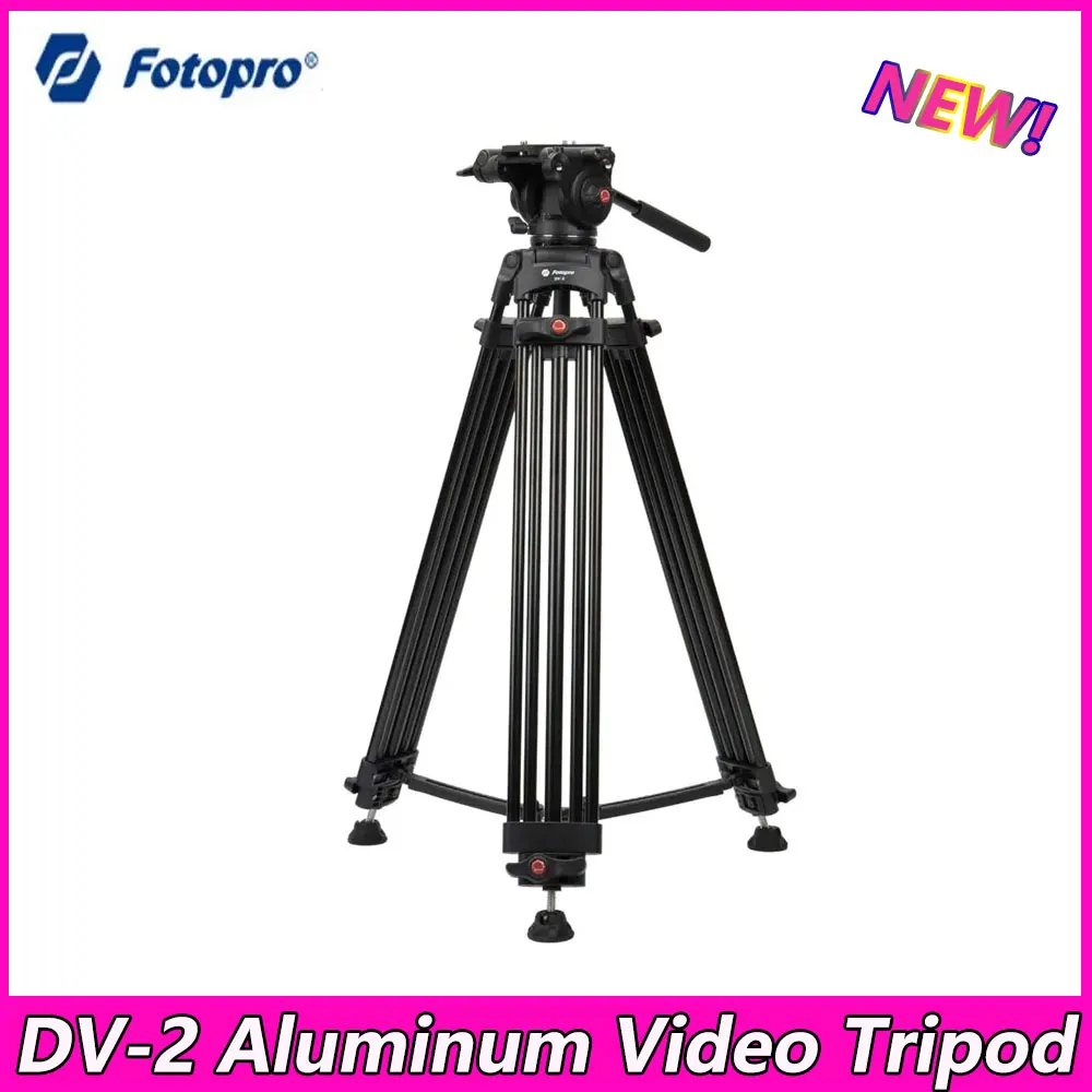 

Fotopro DV-2 Video Tripod Aluminum Lightweight Portable Extendable Professional Tripod For Outdoor Photography Support Stand