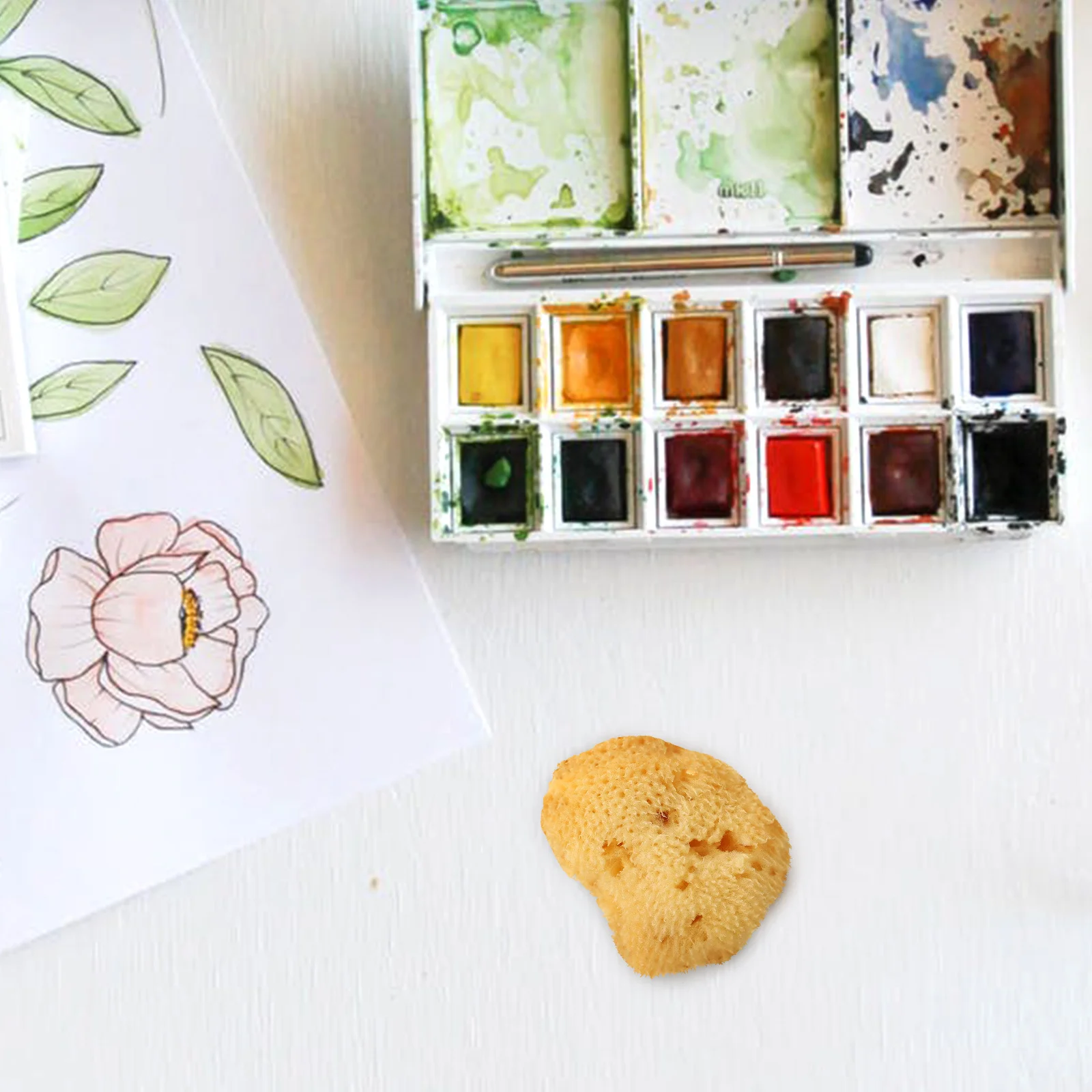 اللوحة المائية الفن الإسفنج الكتابة على الجدران Diy أداة للرسم الحرفية الإبداعية تعلم الألوان أشكال عشوائية #5