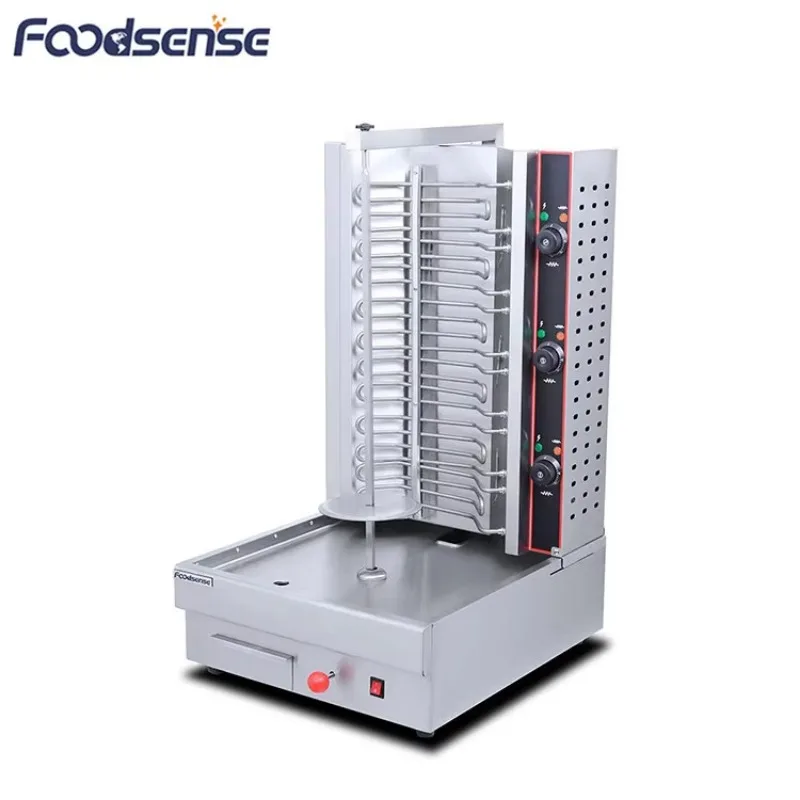 Professional China Restaurant Gas Shawarma Kebab Machine 12 Months Warranty Automatic with Core Motor Component