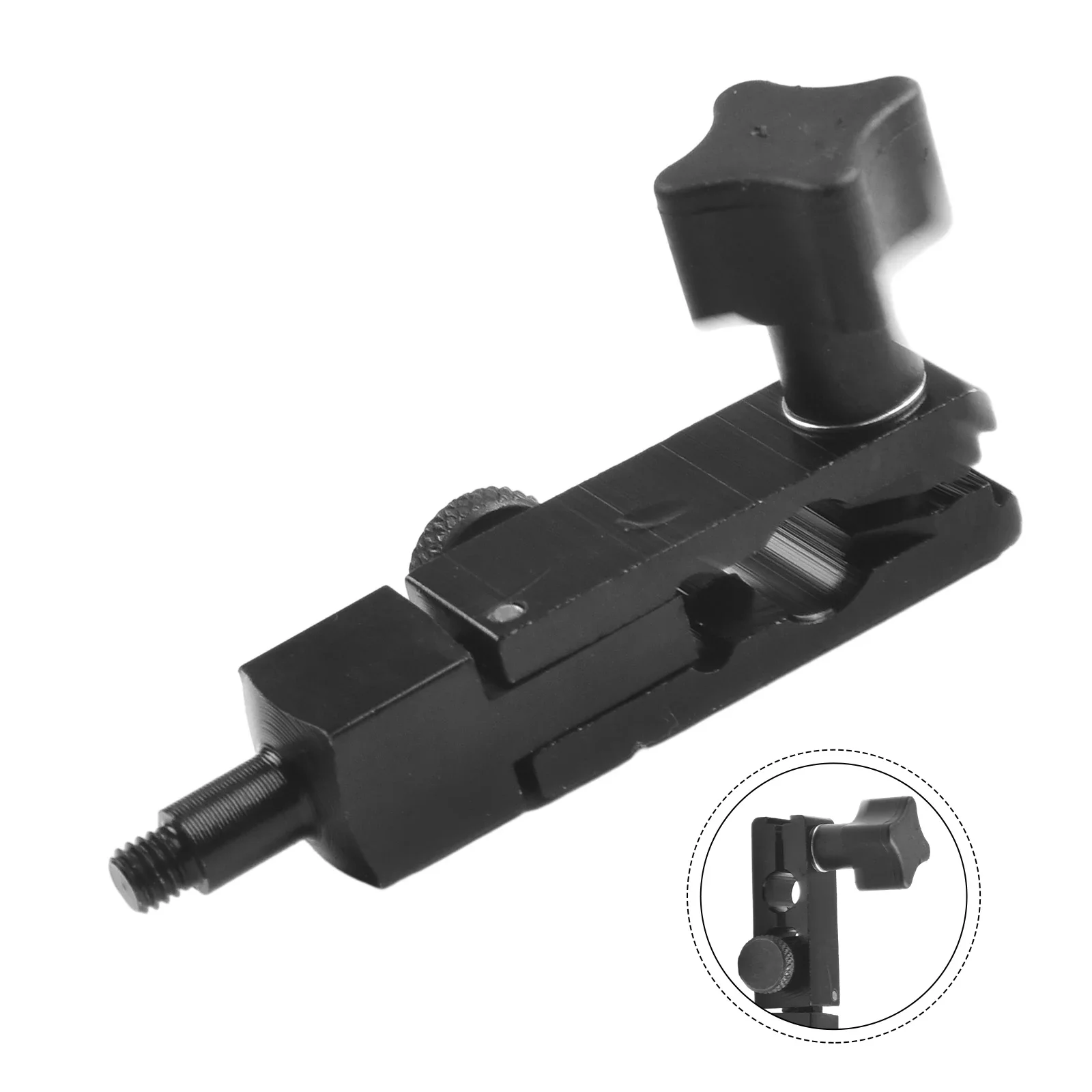 Stand Magnetic Base Holder Tool Black Dial Indicator Flexible Lever Dial Indicator 12.1x66.3mm/0.48x2.61" (LxH)