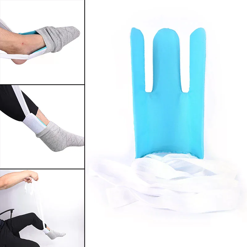 جورب تخزين المعونة مجتذب مساعد الإعاقة المساعدة القديمة القماش خلع الملابس الجورب المعونة جورب المعونة وضع على الجوارب