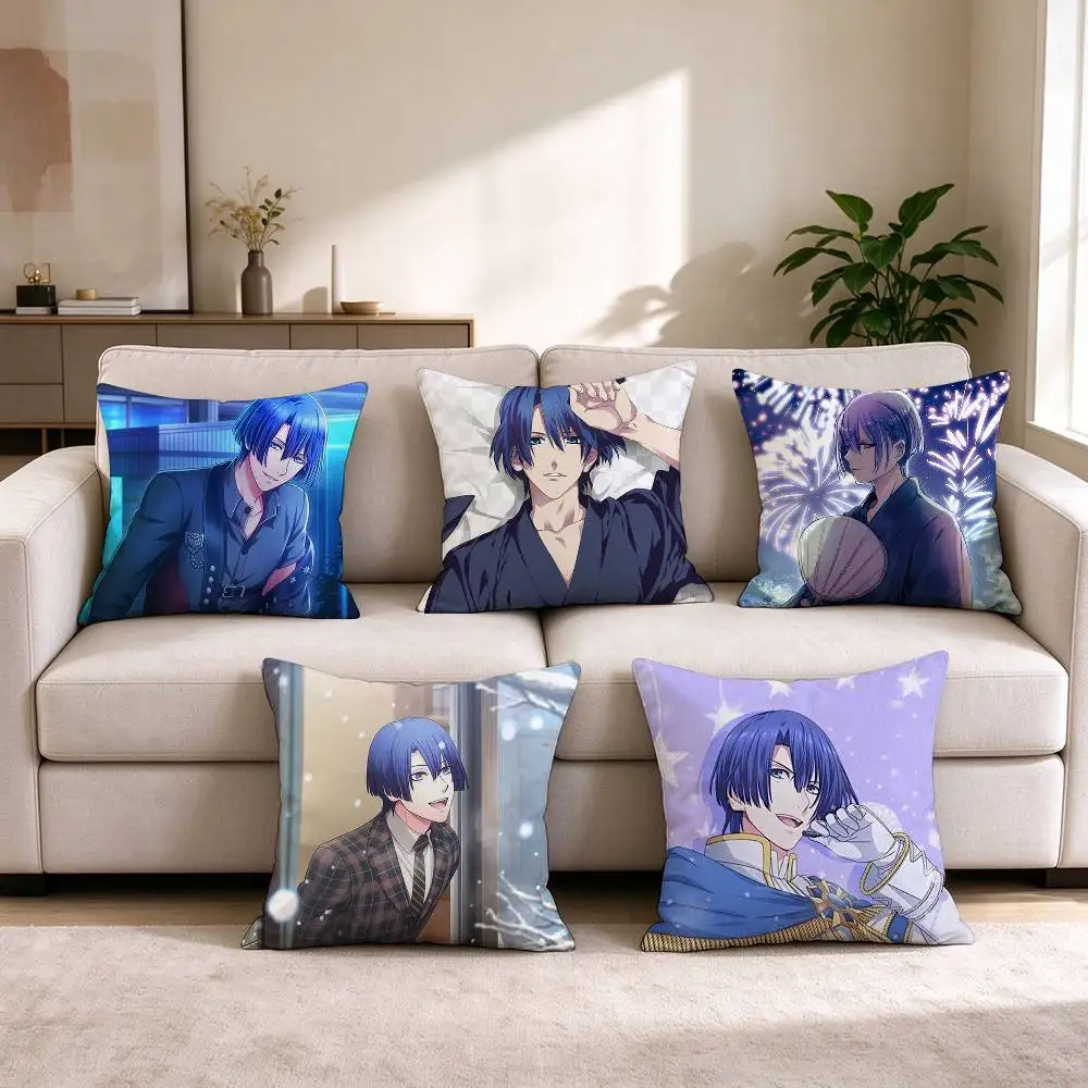Uta no Prince-sama Hijirikawa Masato  Pillow Case Square Double-Sided Sofa Cushion Cover Bedroom Bedside Pillow