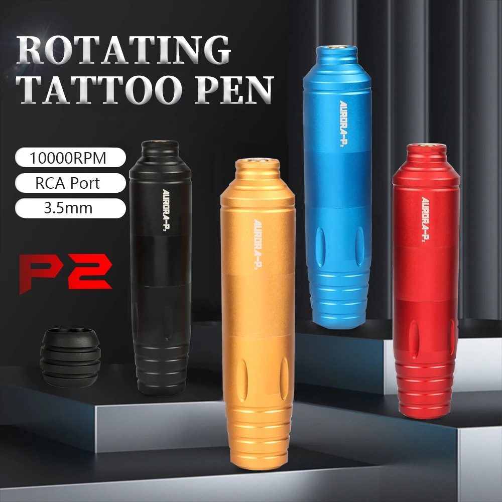 Motor Tattoo Pen Rotary Tattoo Machine Aurora Pen Aluminum Alloy Tattoo Gun Equipment For Semi Permanent Microblading Makeup