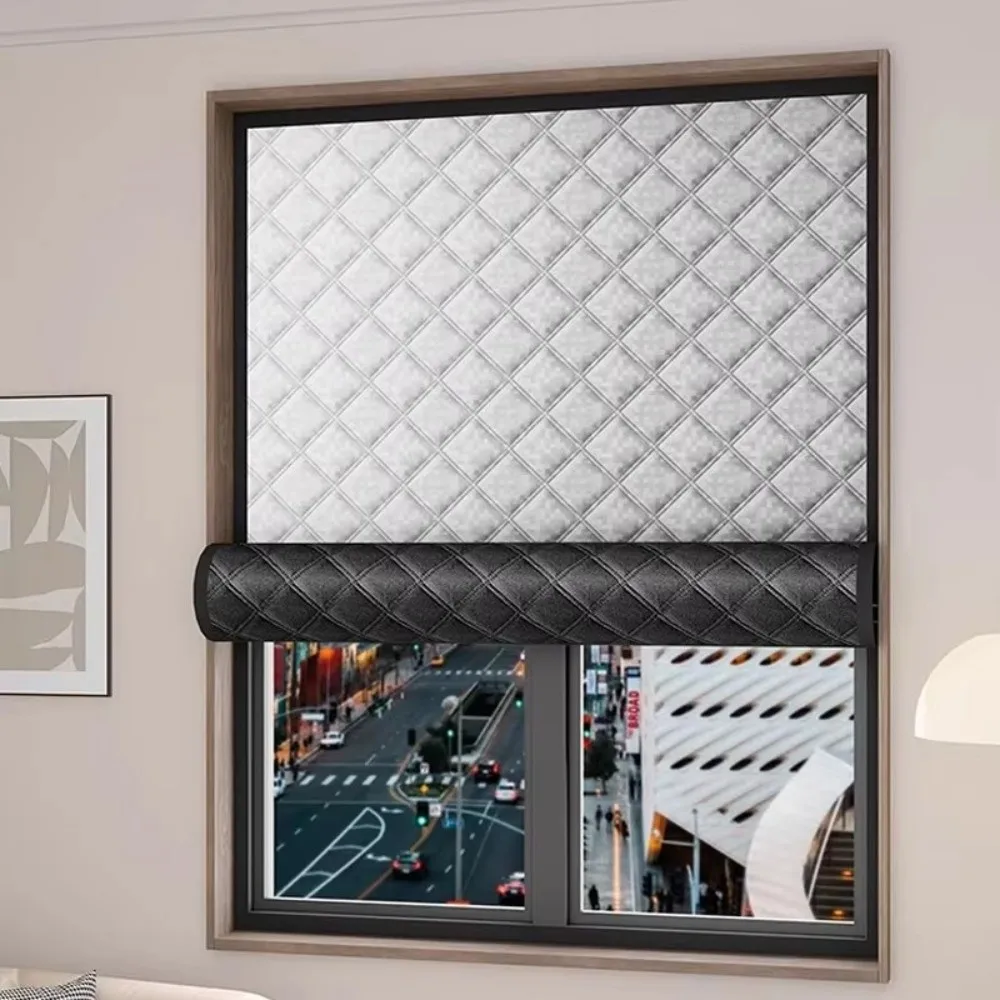 Thickened Winter Warm Curtains Cold and Heat Insulation Insulated Window Thermal Screens Sun Shading Windproof Sealing Curtains