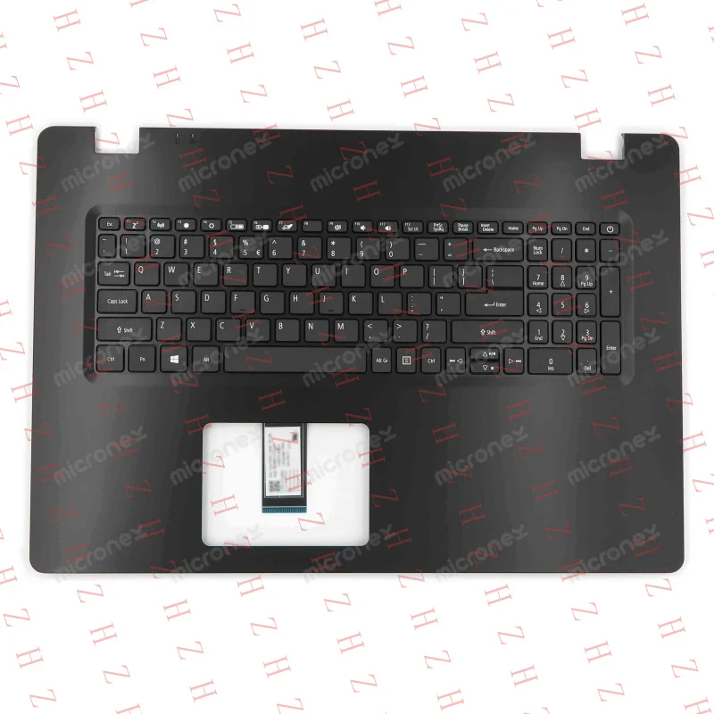 P+ FOR Acer Aspire 3 A317-52 Palmrest Keyboard US-International black