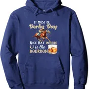 Polarshe è must essere Derby Day Bourbon Horse Racing Gift Felpa con cappuccio unisex