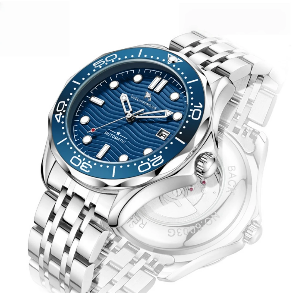 

Новые роскошные мужские часы, минималистичные деловые часы, полностью автоматические механические часы, классические водонепроницаемые спортивные мужские часы, мужской подарок