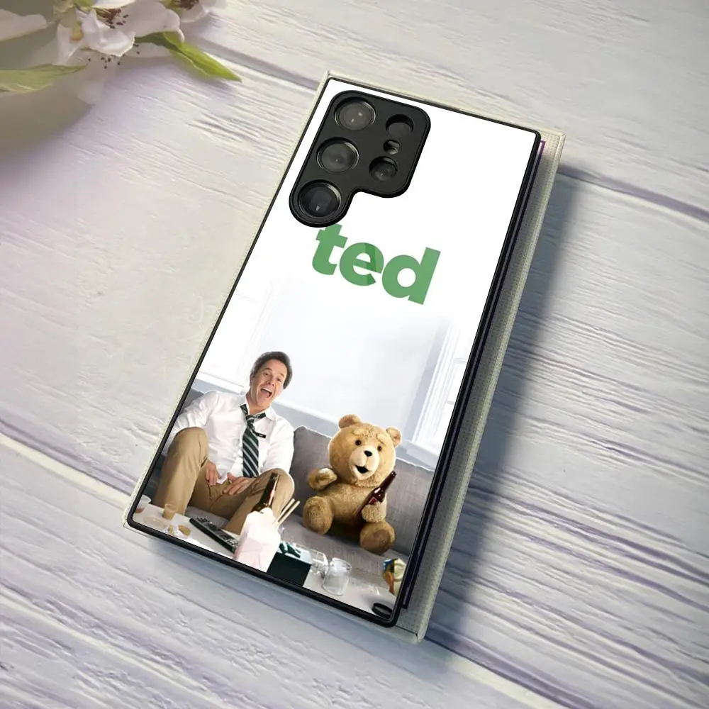 Ted Bear Phone Case For Samsung Galaxy S24 S23 S22 S21 S20 A24 A34 A54 A53 Note20 M54 Fe Ultra Plus Glass