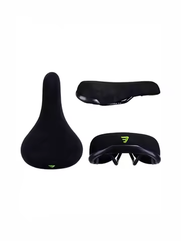 Funsea Bicycle Saddle Wheelie Black With Logos Seat For Bicycles Flannelette Bike Seats Embroidery Logo 8mm Rail