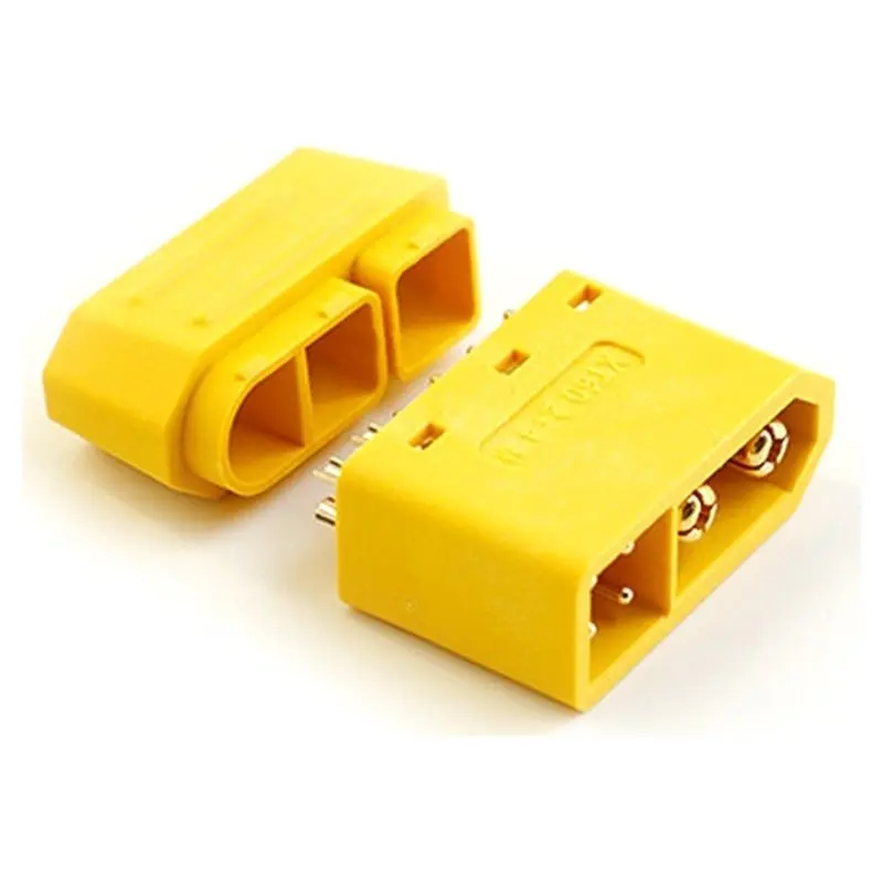 【LIMITED TIME DISCOUNT】5Pcs Amass XT60 (2+4) Male Female Plug With Signal Pin And Sheath Solder Wire Model Accessories